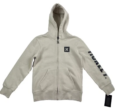 Hurley Icon Big Kids Full Zip Jacket Soft Fleece Hoodie size S - Image 1 of 4