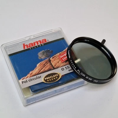 Hama 55mm PL CIR  (IV) Pol Circular Polarizing Glass Filter With Keeper Case - Image 1 of 4