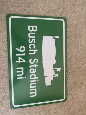 St. Louis Cardinals Busch Stadium Street Sign Made in USA - Image 1 of 3