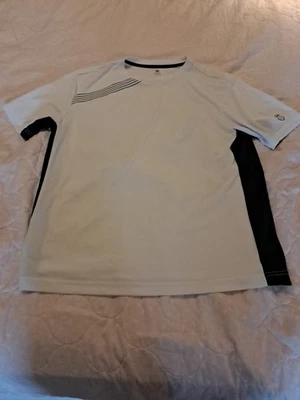 K Swiss Tennis Shirt White and Green Short Sleeve Men's XXL - Image 1 of 4