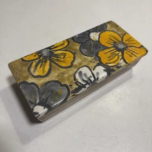 Vintage Mid Century Modernist Raymor Italien Keramik Schmuckschatulle 8,5"x4" Wohnkultur - Bild 1 von 12