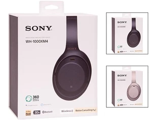 Sony WH-1000XM4 Wireless Noise-Canceling Over-Ear Headphones Black & Silver - Picture 1 of 4