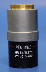 OPTEM HR 5X/0,225 ∞/0 F=200 Objektiv Mikroskop Objektiv - Bild 1 von 5