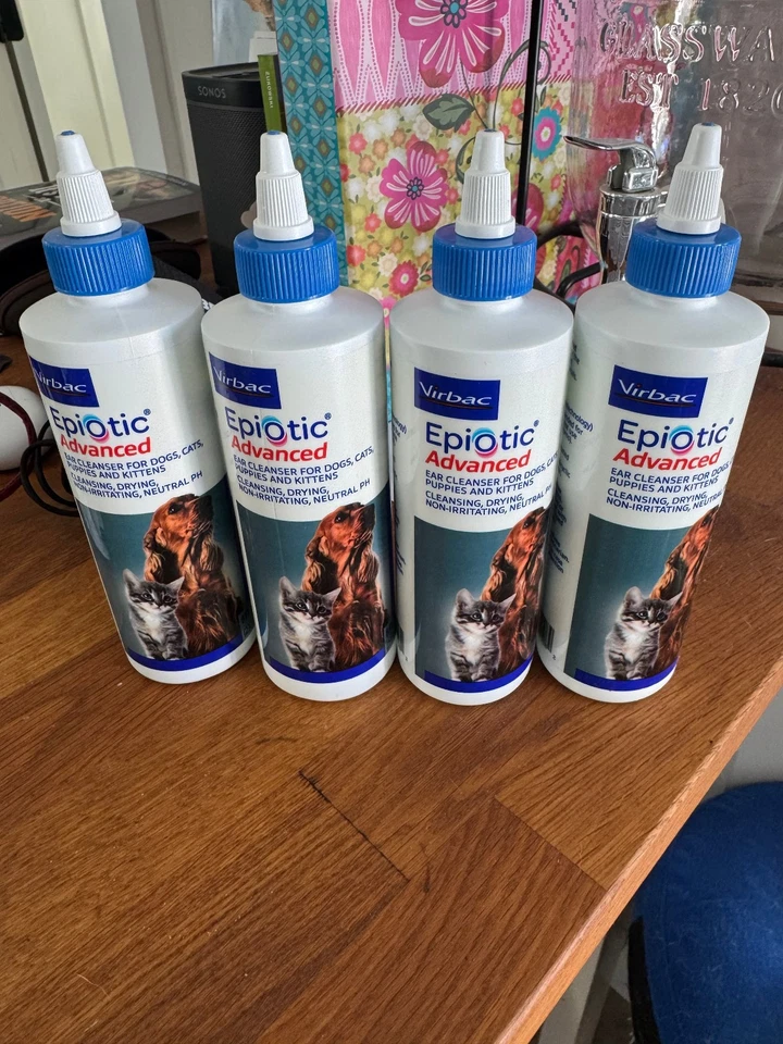 Virbac Epi-Optic Advanced Ear Cleanser For Dogs and Cats 8oz bottles - Image 1 of 2