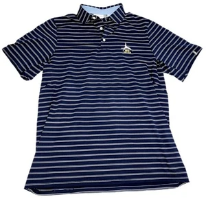 Polo grande BRORA Golf Club Scozia righe blu KJUS 54 XL SPF 50+ - Foto 1 di 7