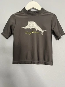 Tommy Bahama Relax Shirt Boys Gray with Swordfish Swim Sun Rash Guard - Picture 1 of 6