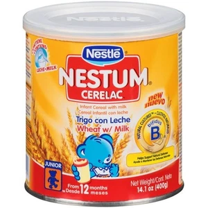 Nestle Nestum Cerelac Wheat Cereal with Milk – 14.1 oz Canister, Infant Food - Picture 1 of 5