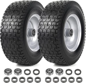(Pack de 2) Montajes de neumáticos y ruedas sin planos 13X5.00-6 - Compatible para 13 X 5 X - Imagen 1 de 6