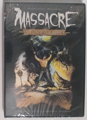 Massacre in Dinosaur Valley DVD Shriek Show Michael Sopkiw Cannibals Gore - Image 1 of 3