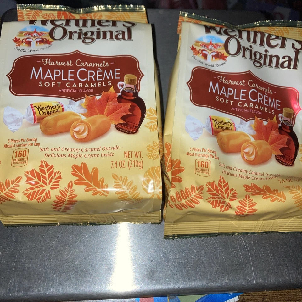 Werther's Original Caramels Pumpkin Spice Soft Candies 2 Pk Q2