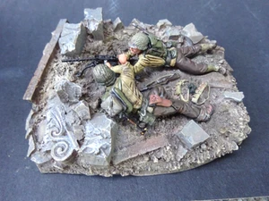 Conte collectables 54mm WW2 "GI 30 Cal. team WW2-061 2 figs & terrain MIB oop - Picture 1 of 3