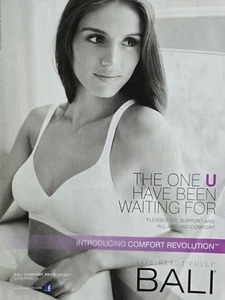 2011 Women's Bali Comfort Revolution Live Beautifully bra vintage Fashion Ad - Picture 1 of 1