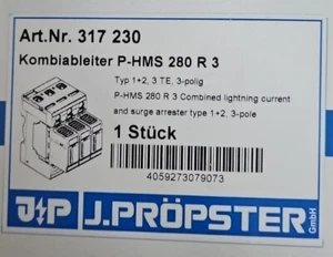 Blitzstromkombiableiter Kombiableiter 3-polig J.Pröpster  - Bild 1 von 2