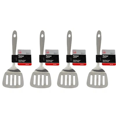 Chef Craft Stainless Steel Turner Spatula ***4 PACK***BRAND NEW*** - Image 1 of 3