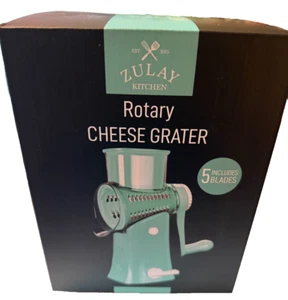 Zulay Rotierende Reibe 5 Klingen Zerkleinerer Manuelle Handkurbel Käsereibe NEU IM KARTON - Bild 1 von 6