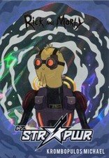 Rick & Morty Season 2 Blue CZ STR PWR Chase Card SP8 Krombopulos Michael