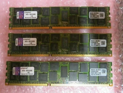 Kingston KTS-SF313/8G 9965516-001 24GB (3x8GB) PC3-10600 DDR3 240P CL9 Memory - Image 1 of 4