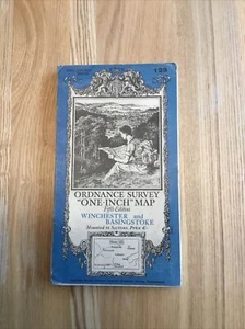 1936 Ordnance Survey One Inch Fifth Edition Map 123 Winchester And Basingstoke - Picture 1 of 13