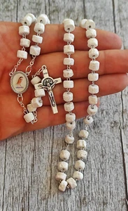 St Benedict Rosary stone Rosary Gift - Picture 1 of 6