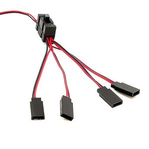 R14 4-way LED Y Cable with Switch Lamp Wire for TRX-4 SCX10 RC Crawler Car Truck - Picture 1 of 5