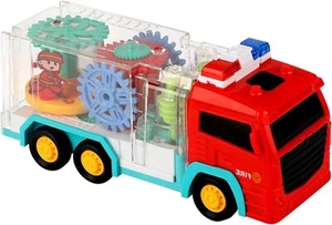 GEAR FIRE ENGINE TOY WITH LIGHTS AND SOUNDS FOR KIDS BUMP AND GO - Picture 1 of 3
