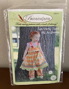 Bananafana Whimsy Tea Party Twirl Sewing Pattern Size 12 Months-5T New Uncut - Picture 1 of 5