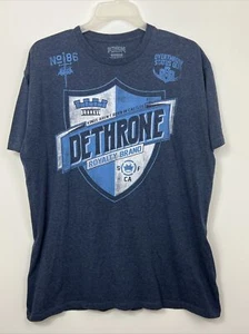 Dethrone Royalty Kings Aren't Born In Castles Heathered Blue T-Shirt Mens XL EUC - Picture 1 of 15