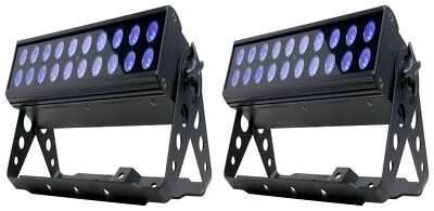 (2) American DJ UV LED BAR20 IR DMX Ultraviolet Bar Wash Blacklights with Remote - Image 1 of 4