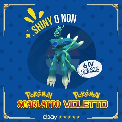 Dialga Origin Shiny o Non ✨ 6 IV Competitivo Custom Pokémon Scarlatto Violetto - Immagine 1 di 4