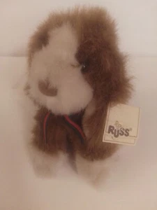 Russ Chuckie Dog Long Pile Plush Approximately 8.5" Tall Mint With All Tags - Picture 1 of 2