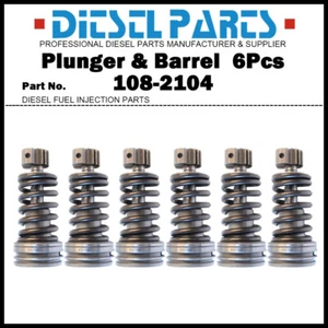 6 émbolos y barriles 108-2104 7E-6007 20R-5289 para Caterpillar 3406B 3406C 3412 - Imagen 1 de 5