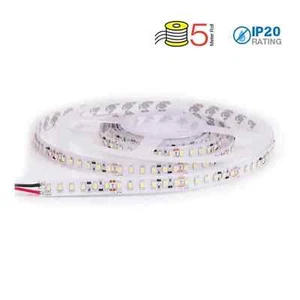 striscia 120 led a metro 8 watt 12 volt bianco freddo 8mm 1 mt - Foto 1 di 3