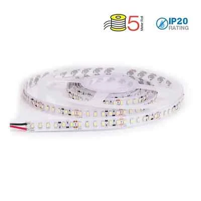 striscia 120 led a metro 8 watt 12 volt bianco freddo 8mm 1 mt - Immagine 1 di 3
