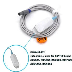 5Pin 3M Adult Finger Clip Pulse Oximeter Probe SpO2 Sensor Apply to CONTEC brand - Picture 1 of 18
