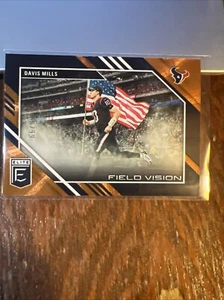 Davis Mills 2023 Panini Donruss Elite Field Vision Orange #FV-7 Texans /99 - Picture 1 of 6