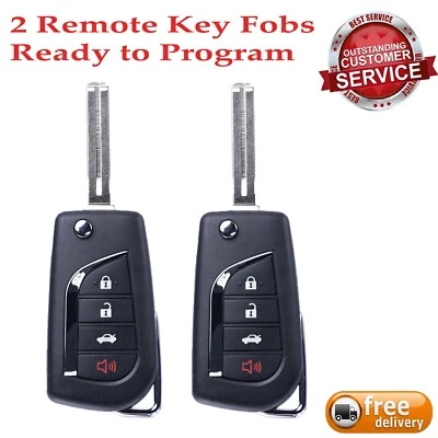 2 for Toyota Camry 2018 2019 2020 2021 2022 2023 Flip Remote Key Fob HYQ12BFB - Image 1 of 4