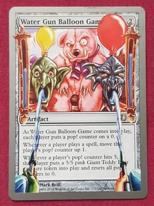Magic The Gathering UNHINGED WATER GUN BALLOON GAME artifact card MTG - Picture 1 of 2