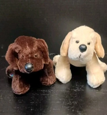 Ganz Webkinz Yellow Lab & Chocolate Lab Plush Dogs No Codes - Image 1 of 4