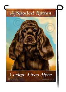 A Spoiled Rotten Chocolate Cocker Lives Here - Imagen 1 de 1