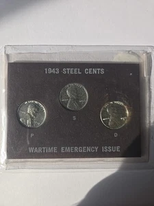 United States of America 1943 Steel Cents Wartime Emergency Issue Collector Set - Picture 1 of 3