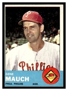 1963 Topps Baseball #318 Gene Mauch 63TBB-01 - Picture 1 of 2