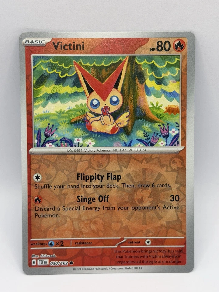 Victini (Reverse Holo) SV05: Temporal Forces 030/162 NM - Image 1 of 2