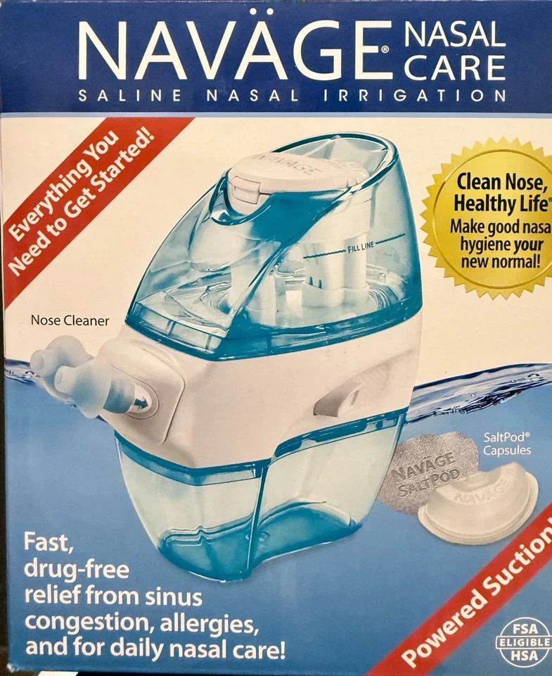 Navage SDG-2 Nasal Care Congestion Relief & 30 SaltPods Read Return Policy
