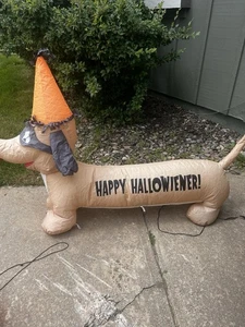 Airblown Inflatable 4 Ft Foot Halloween Dog Lighted In/Outdoor Tested - Picture 1 of 4