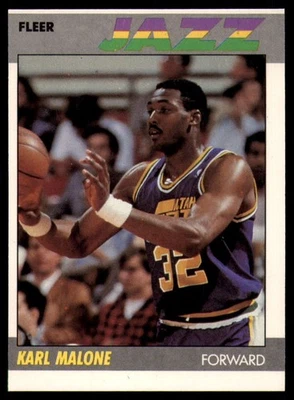 1987-88 Fleer #68 Karl Malone NM++ Jazz            ID:180678 - Image 1 of 2