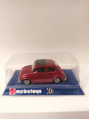 Mebetoys Fiat 500 Bordeaux blister Sigillato No Politoys Polistil Mercury   - Immagine 1 di 4