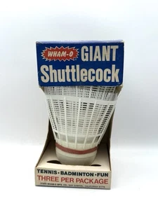 Volano da badminton gigante vintage originale WHAM-O 1970 NUOVO CON SCATOLA - Foto 1 di 3