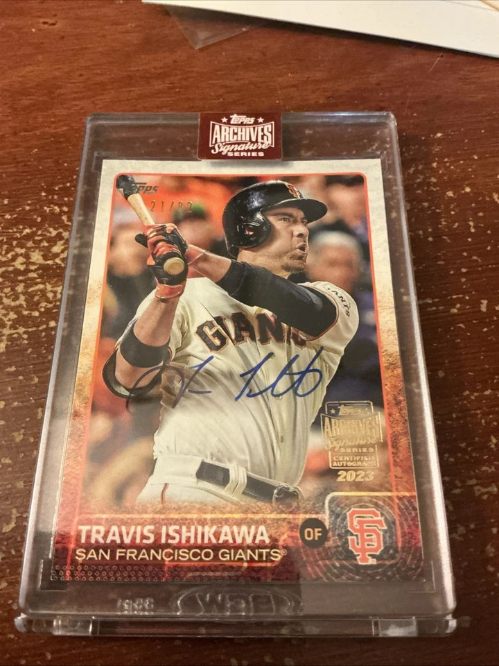 Travis Ishikawa 2023 Topps Archives Signature Series Autograph Auto 21/82 - Image 1 of 1