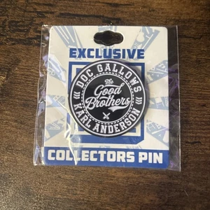Prendedor de coleccionista exclusivo de The Good Brothers exclusivo de caja de lucha libre profesional WWE AEW NJPW  - Imagen 1 de 2