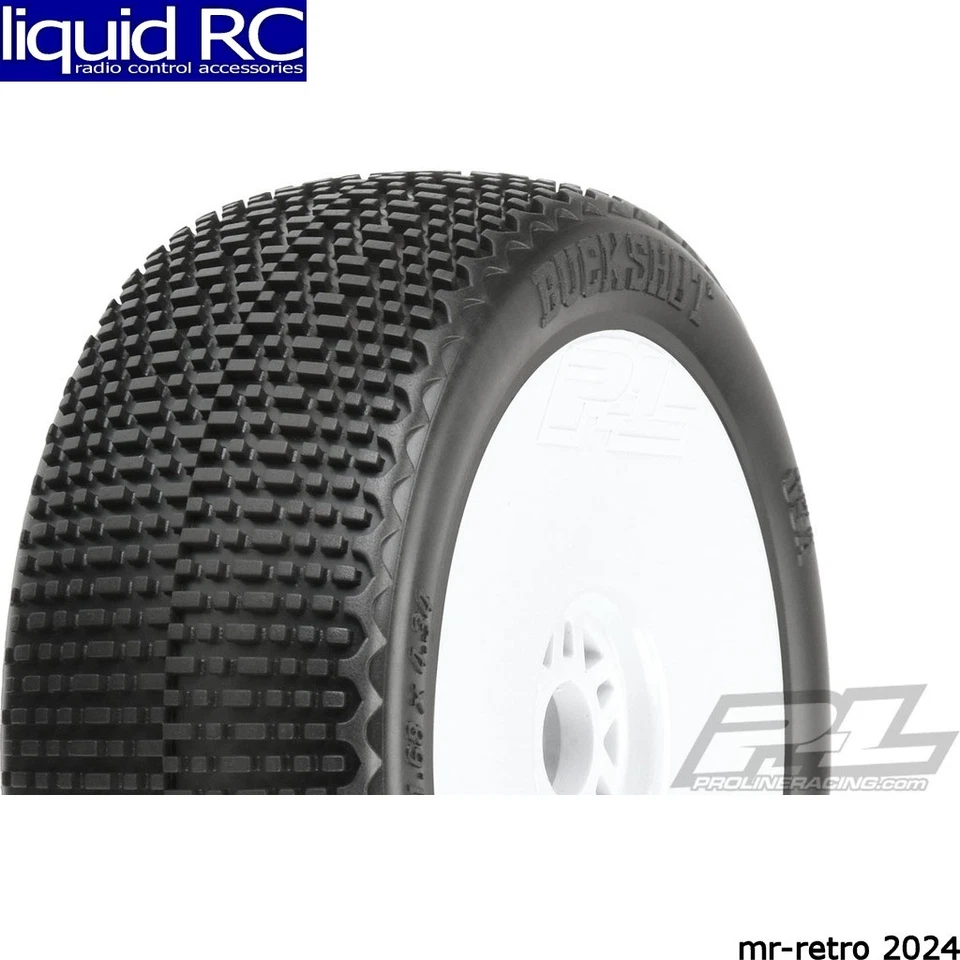 Pro-Line 9062233 Buck Shot S3 1:8 Buggy montado V2 ruedas blancas delanteras/traseras Foto 1 de 1